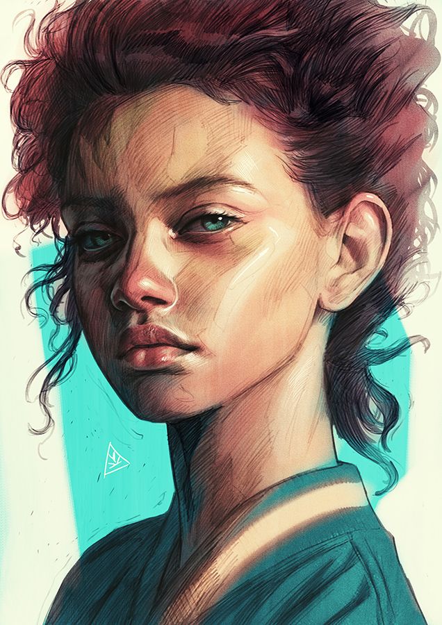 Digital painted portrait